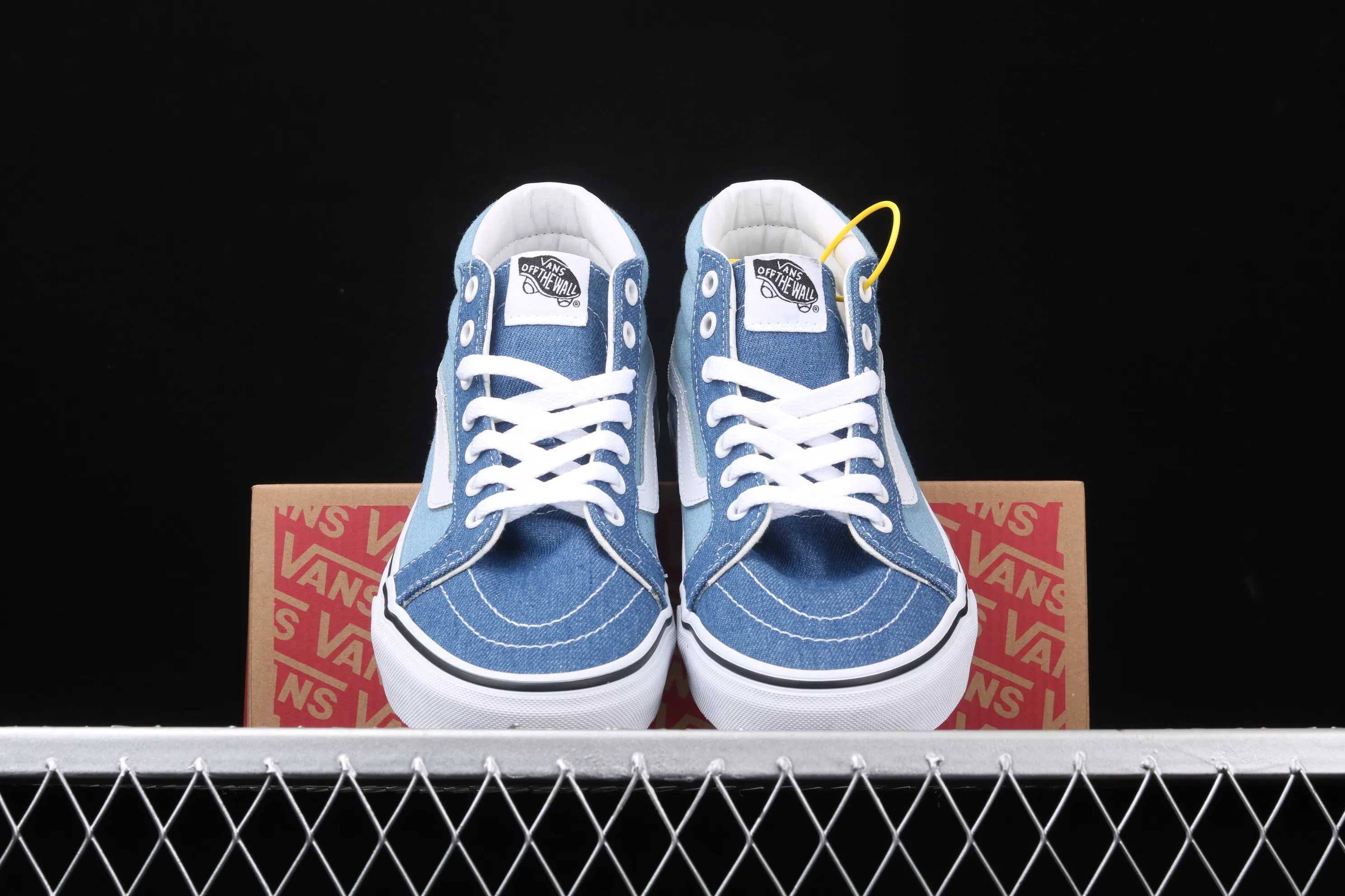 All categories Vans Vans series Vans Mid Vans China Vans Sk8-Mid classic denim blue mid-top casual sneakers VN0A3MV8Q69